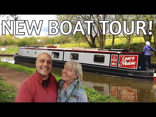 New Boat Tour - COME ONBOARD and take a look around our new Canal Narrowboat -Tiny Home -Episode 122