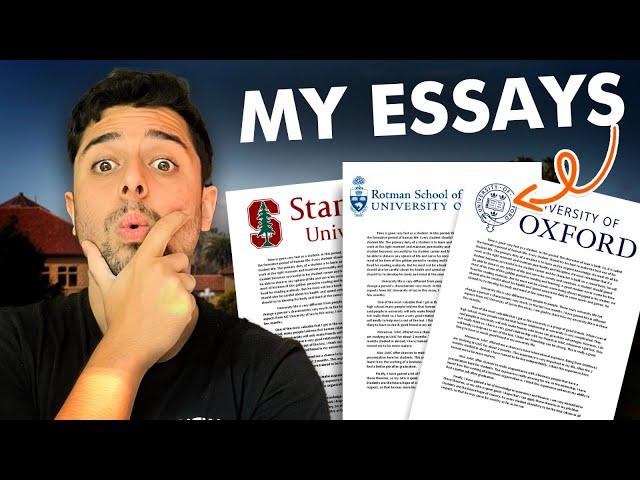 How I Wrote Essays that Got me into STANFORD , OXFORD  & ROTMAN 