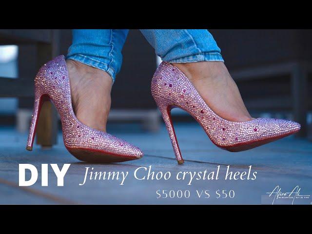 How to make Jimmy Choo crystal heels with less than $50 / Christian Louboutin HACKS