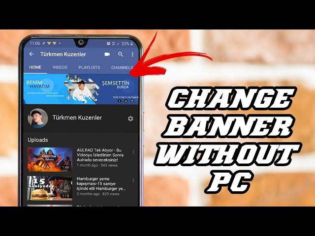 How to Change YouTube Channel Art/Cover Photo On Phone Quick And Easy 2020