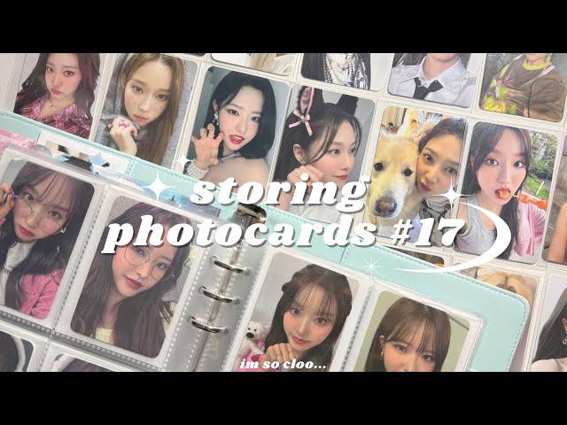 storing photocards #17  loona, aespa, apink, red velvet, weeekly, & soshi!