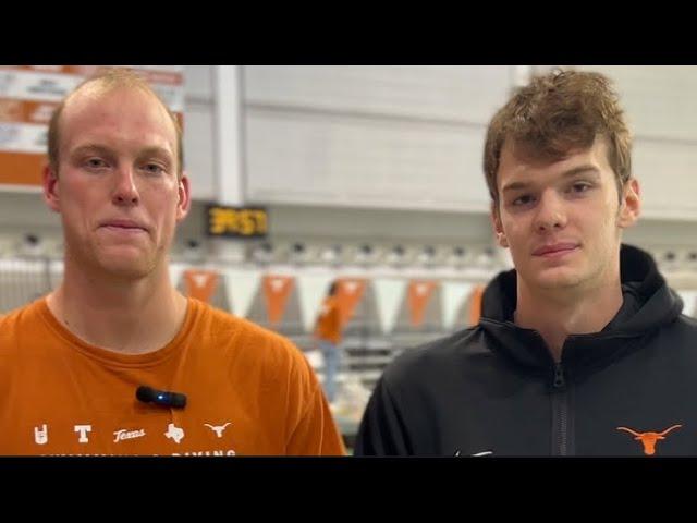 Luke Hobson & Hubi Kos on New-Look Texas Men's Team: "We swim fast basically every day"