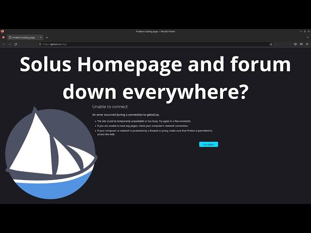 Solus Homepage and forum down everywhere? Is this the end of Solus Project?