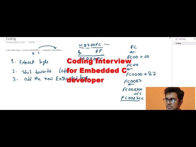 Embedded C Coding Interview Questions ||Part 1 ||Firmware developer|| #embedded #interview #coding