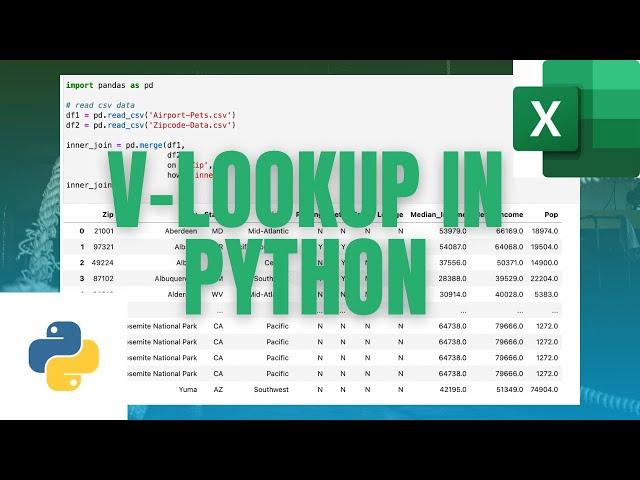 Learn V-Lookup in Python in 1 minute
