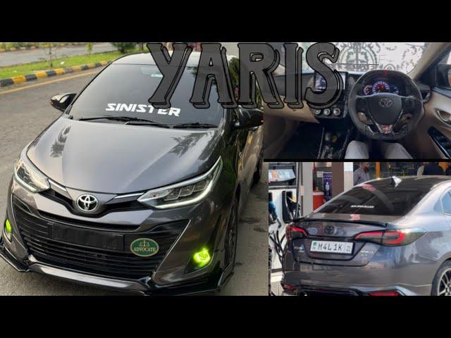 Toyota Yaris review | complete modification | cost ft. @malik_.mujtaba