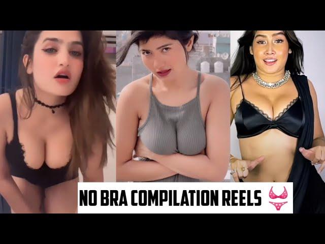 No bra challenge by Indian girls. Instagram reels compilation.