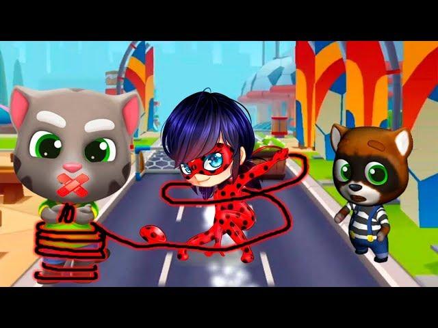 ГОВОРЯЩИЙ ТОМ БЕГ ЗА ЗОЛОТОМ #146 ПРИНЦЕССА АНДЖЕЛА и ЛЕДИ БАГ Talking Tom Gold Run мультик