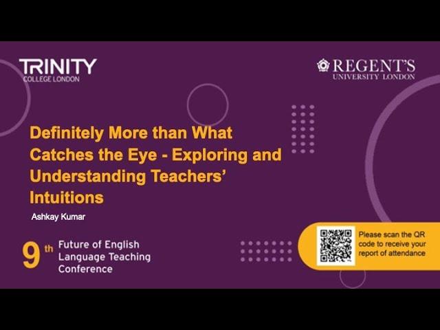 TE: Definitely More than What Catches the Eye - Exploring and Understanding Teachers’ Intuitions