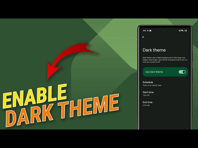 How To Enable Dark Theme on Google Pixel