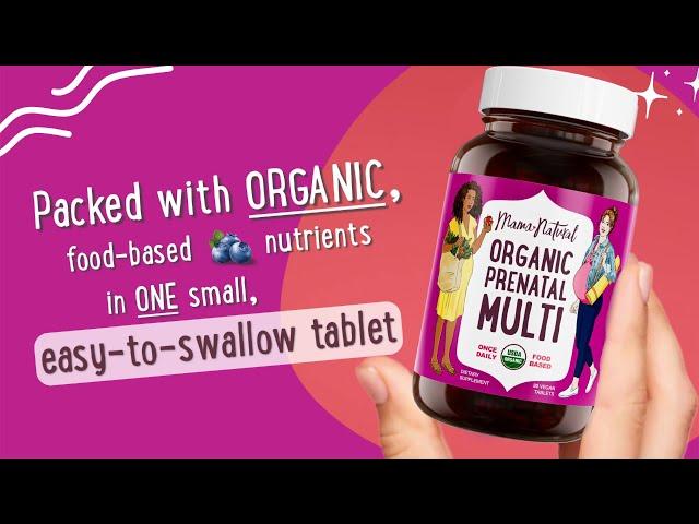 Introducing the Mama Natural Prenatal Multivitamin!