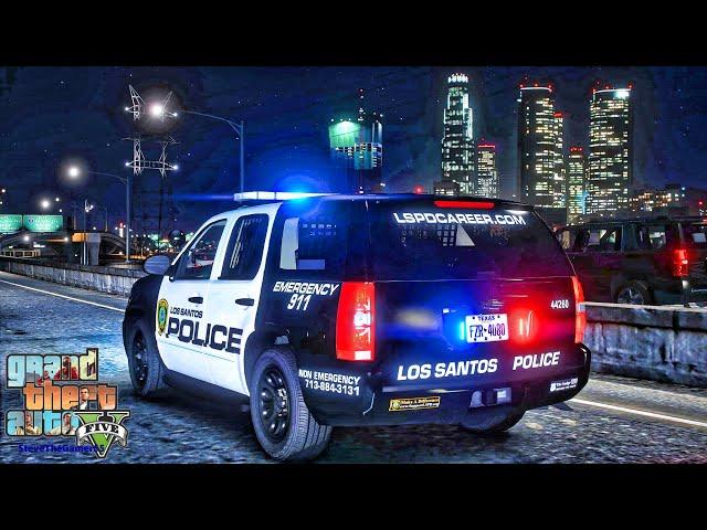 Playing GTA 5 As A POLICE OFFICER Gang Unit Patrol||  GTA 5 Lspdfr Mod|  4K