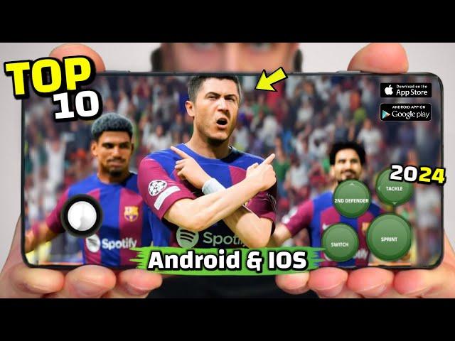 Top 10 Best New Football Games For Android And IOS in 2024 | High Graphics (Online/Offline)