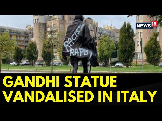 Gandhi Statue In Milan | Mahatma Gandhi's Statue In Italy Vandalised by Khalistani Extremists