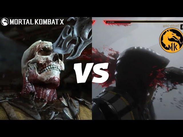 Mortal Kombat 11 VS Mortal Kombat X (Fatal Blow VS X-Ray) Special Move Comparison