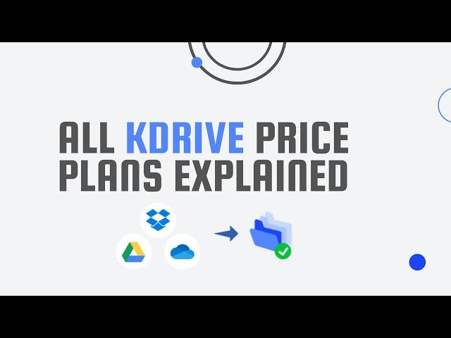 Dropbox Alternative kDrive (which price plan to choose)