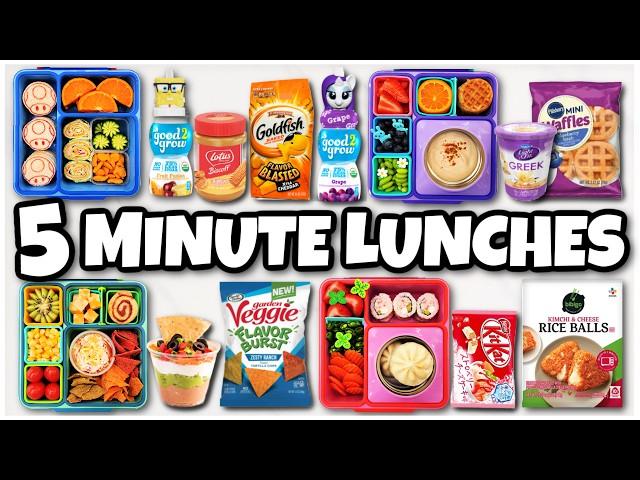 School Lunchbox Ideas for when You're OUT OF TIME! (NO Cooking Required)