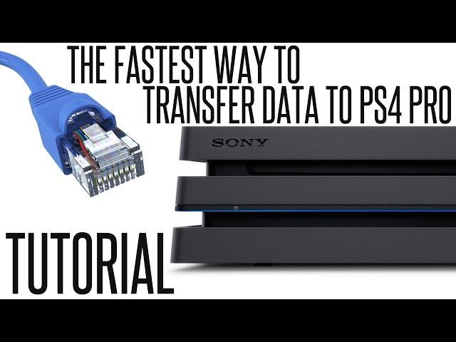 The FASTEST way to TRANSFER PS4 DATA to PS4 PRO - TUTORIAL