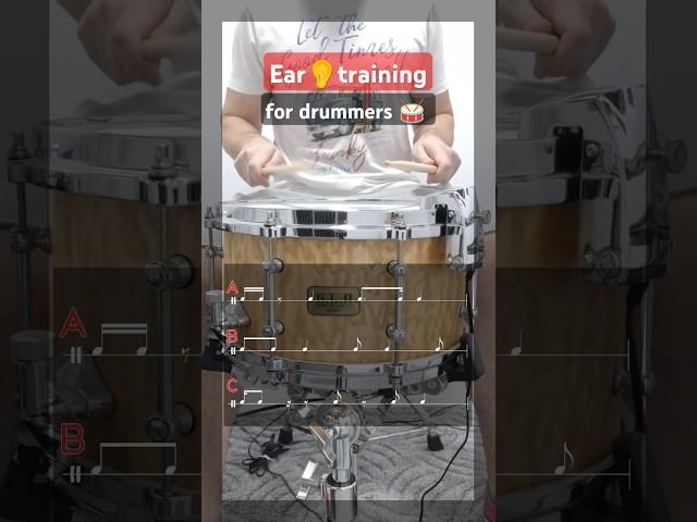 Ear training for drummers!  Comment the right answer! #drums #guess #lesson #beginners #reading