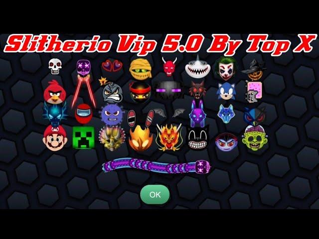Slither.io Vip 5.0  - New Skin Release - Epic Skin Slitherio Best Gameplay - Neon Mask skin