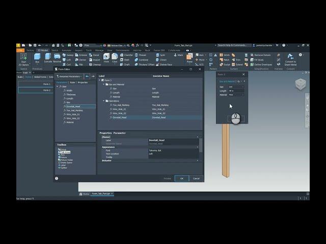 Inventor - Add Tabs to Better Organize iLogic Forms