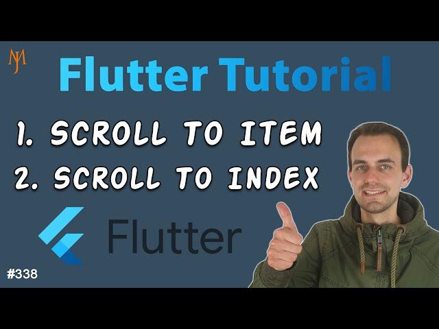 Flutter Tutorial - Scroll To Index/Item In ListView | Scrollable Positioned List