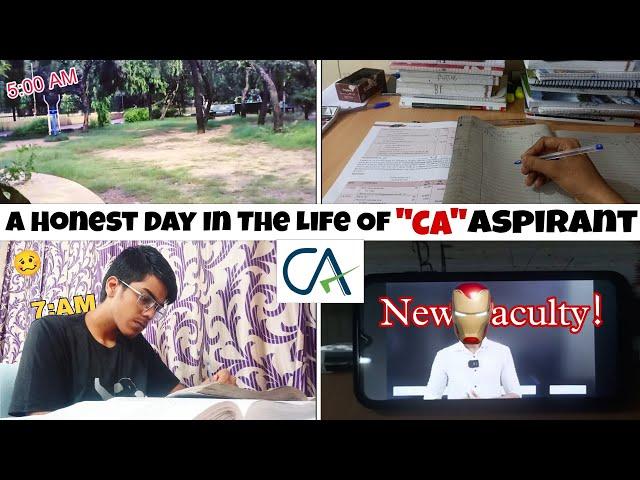 A Day In The Life Of A CA Aspirant!  "Full Day Schedule" 5:30AM TO 10:00PM.