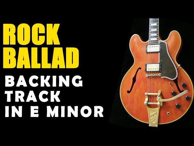 Modern Acoustic Rock Ballad Backing Track in E Minor - Easy Jam Tracks