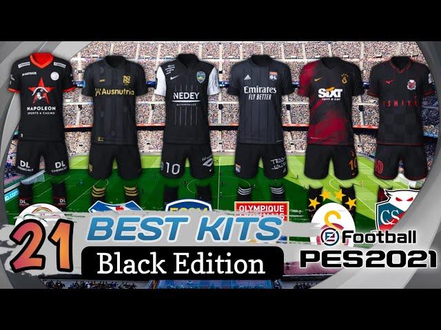 21 BEST BLACK KITS PES 2021 MOBILE