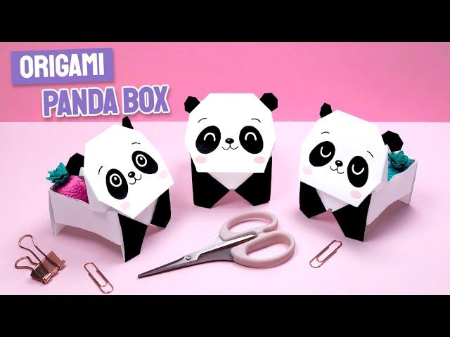 How to Make a Paper Box | Origami Panda Box