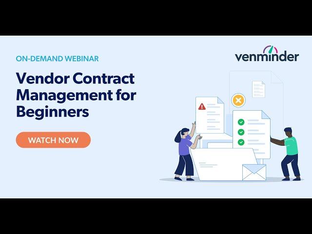 Vendor Contract Management for Beginners Webinar