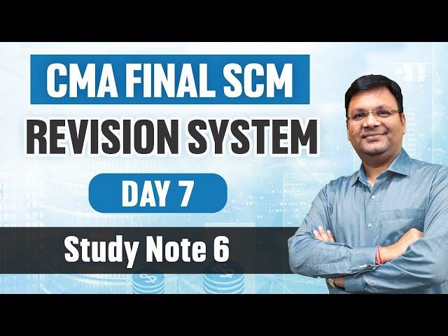 CMA Final SCM Revision System | Day 7 | CA Satish Jalan | SJC Institute