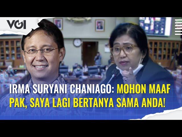 Anggota DPR Irma Suryani Chaniago Tegur Menkes Budi Gunadi