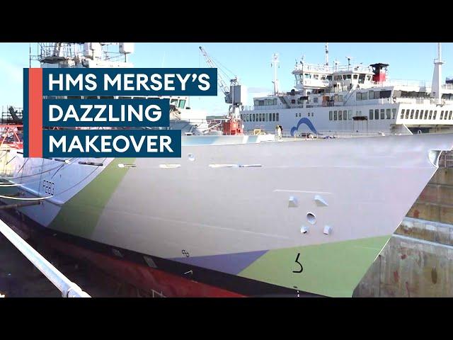 Crew add personal touch on HMS Mersey's dazzling makeover and revamp