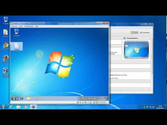 Installer Windows 7 dans VirtualBox