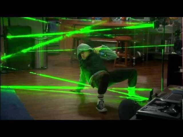 The Big Bang Theory - Secret agent laser obstacle chess