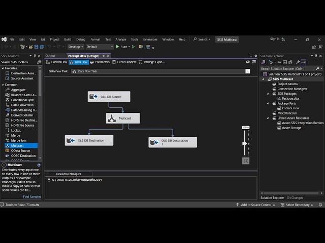 Multicast in SSIS| SQL DB Source to Two different DB Destination in SSIS | SSIS Tutorial Part-15