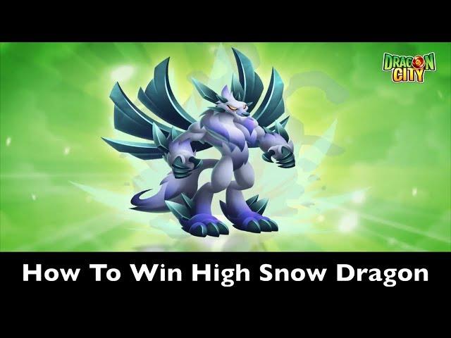 How To Win High Snow Dragon! Heroic Race   Frozen Lake   Dragon City