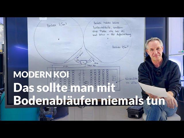 Kann man Bodenabläufe zusammenfassen? | Modern Koi Blog #7240