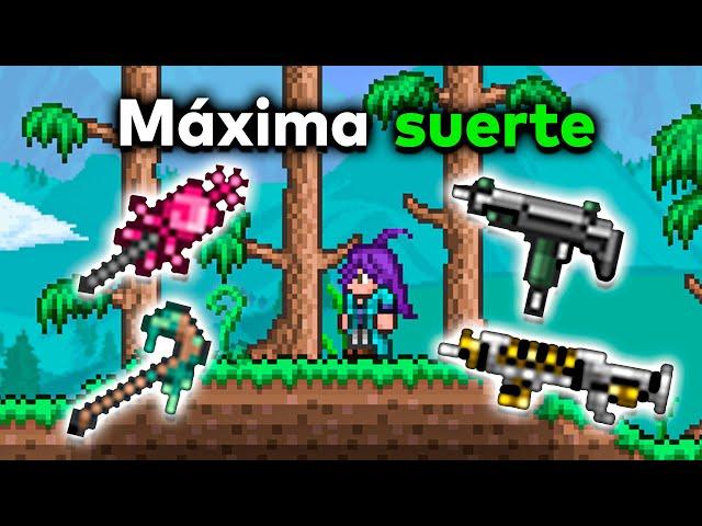 Terraria PERO, tengo la máxima suerte | Maggieozs