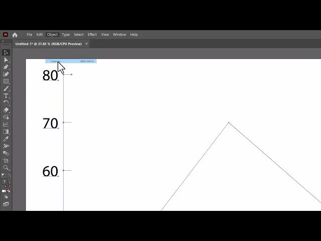 How To Create and Scale A Line Graph in Illustrator