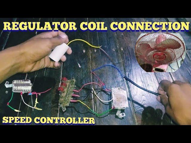 Table fan regulator coil connection | table fan push button connection in hindi