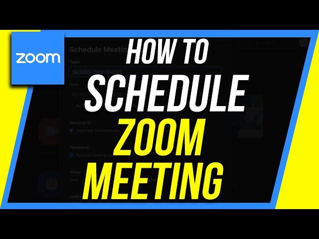 How to Schedule a Zoom Meeting