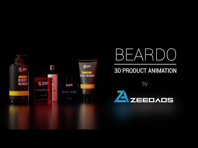 Beardo Product 3D animated commercial using Blender-Zeedads