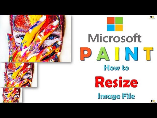 How to reduce image file size in Microsoft Paint | Resize file in ms paint.