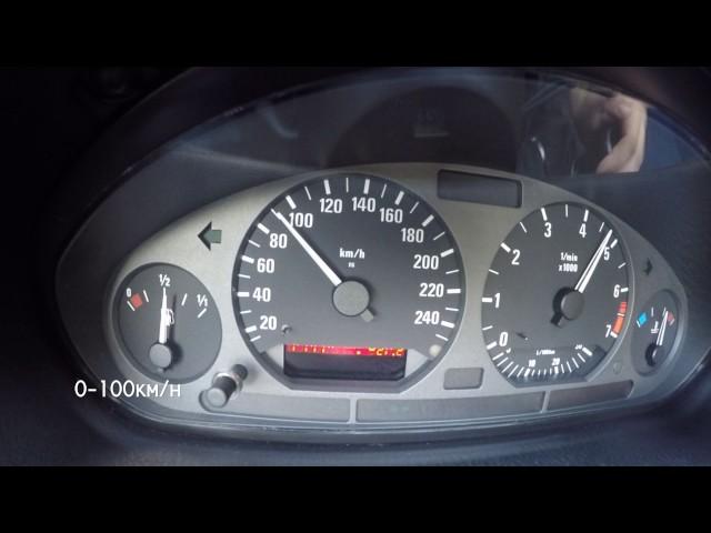 BMW E36 320i 0-100 km/h Acceleration