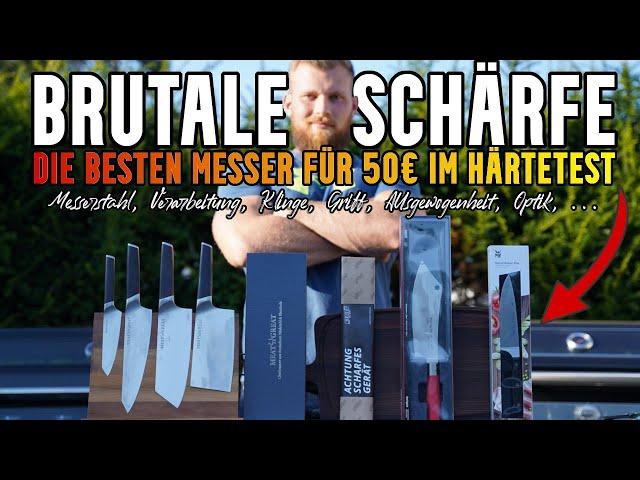 Hot oder Schrott? Die besten MESSER für ~50€ im Test [Dick, WMF, Heiso, Zwilling, Meat n Great, ...]