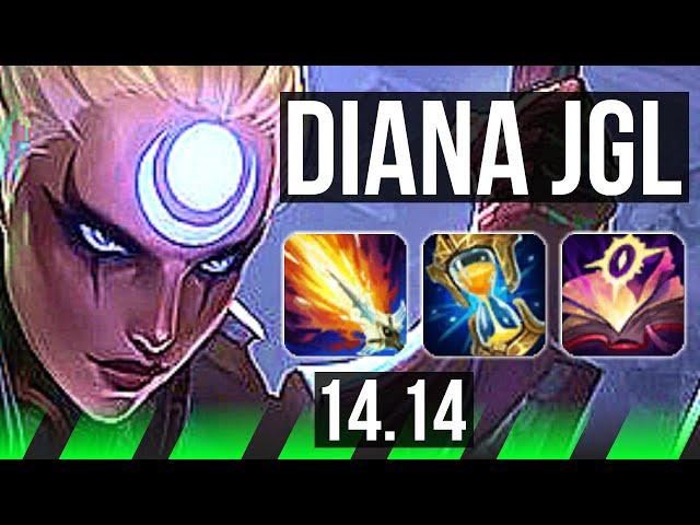 DIANA vs LILLIA (JGL) | 12/0/6, Rank 3 Diana, Legendary | EUW Challenger | 14.14