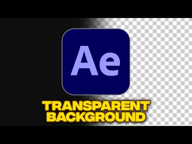 How to Export Transparent Background Videos in After Effects