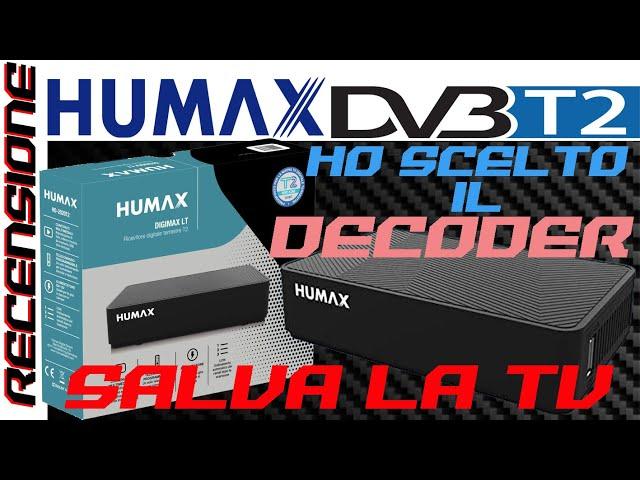 NON cambiare il TV ! RECENSIONE test Decoder HUMAX DVBT2 Digimax LT-HD2020T2